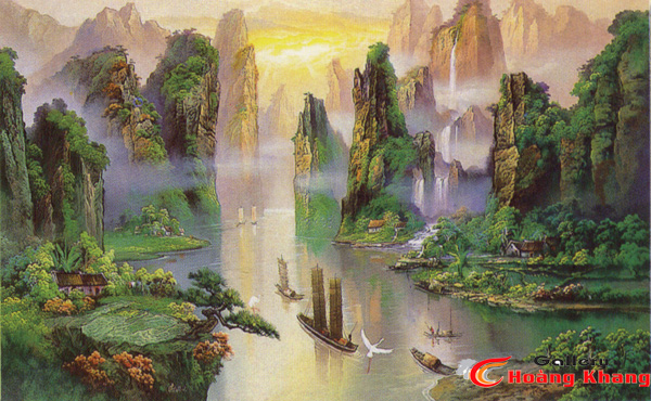 Tranh Núi - Nước - Phong Thuỷ